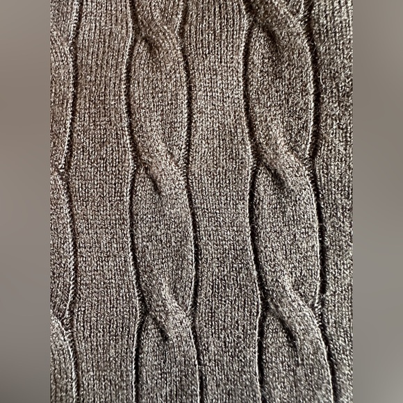 NWT studio Works brown short sleeve sweater. Size large. - Picture 5 of 6